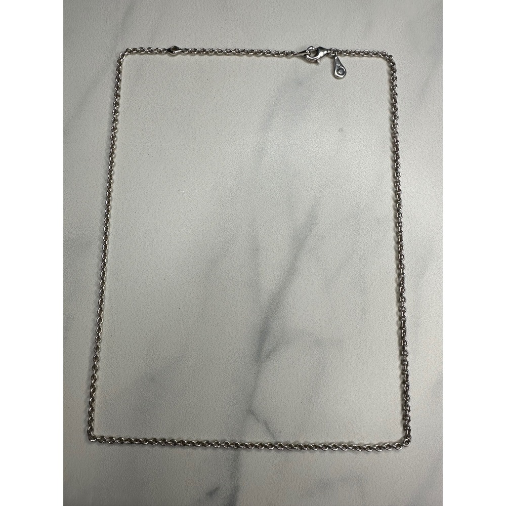 Pandora Sterling Silver Cable Chain Necklace 925 ALE 16-18 Inch Rolo Link